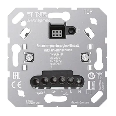 JUNG kamerthermostaat met voeleraansluiting zonder ingang nevenpost (1790 RTR)