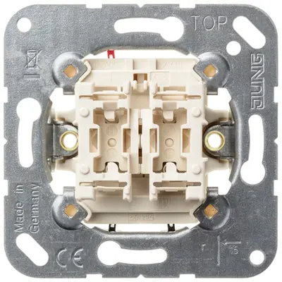 JUNG impulsdrukker 2-voudig 2 maakcontacten (535 EU)
