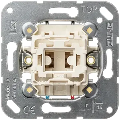 JUNG impulsdrukker 1-polig wisselcontact met N-klem (533 EU)
