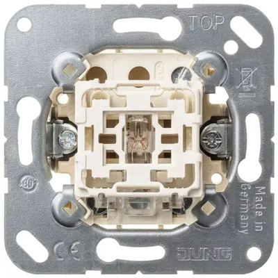 JUNG wisselschakelaar controleverlichting 20A met klauwbevestiging (506-20 KOU)