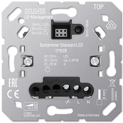 JUNG tastdimmer standaard LED 3-60 Watt (1710 DE)