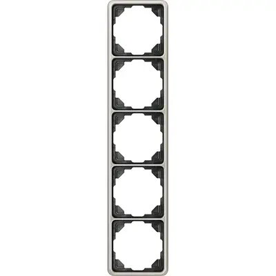 JUNG afdekraam 5-voudig CD500 platina (CD 585 PT)