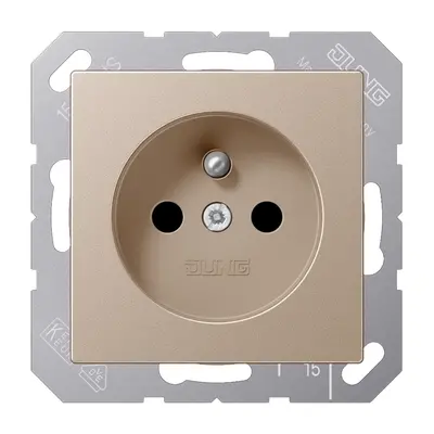 JUNG wandcontactdoos penaarde Safety+ A-range champagne (A 1520 FKI CH)