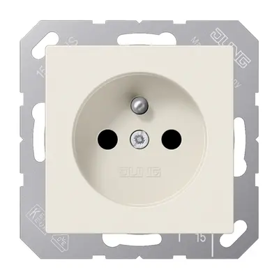 JUNG wandcontactdoos penaarde Safety+ A-range creme (A 1520 FKI)