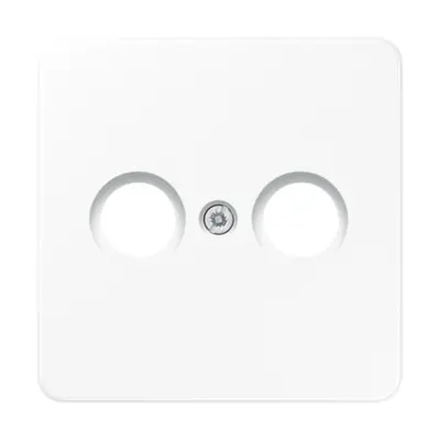 JUNG centraalplaat antenne-coax CD500 alpine wit (CD 561 TV WW)