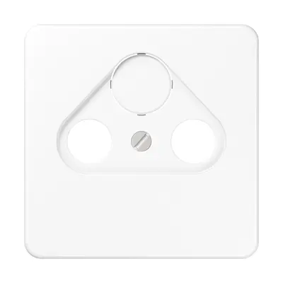 JUNG centraalplaat coax/sat CD500 alpine wit (CD 561 SAT WW)