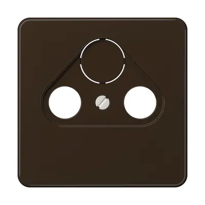 JUNG centraalplaat coax/sat CD500 bruin (CD 561 SAT BR)