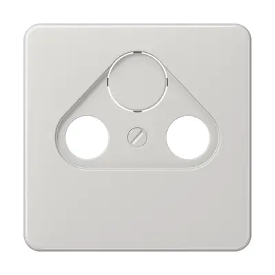 JUNG centraalplaat coax/sat CD500 lichtgrijs (CD 561 SAT LG)