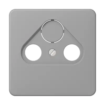 JUNG centraalplaat coax/sat CD500 grijs (CD 561 SAT GR)