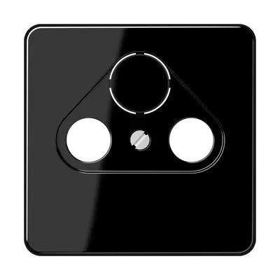 JUNG centraalplaat coax/sat CD500 zwart (CD 561 SAT SW)