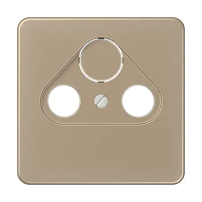 JUNG centraalplaat coax/sat CD500 goud brons (CD 561 SAT GB)
