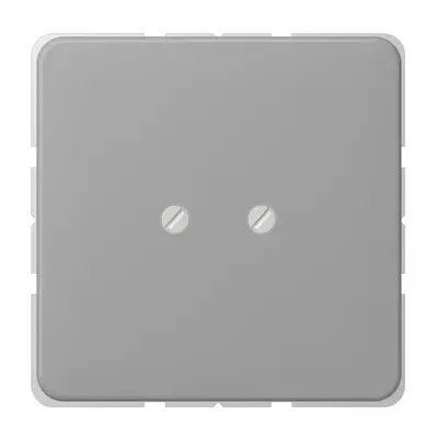JUNG centraalplaat blinddeksel geschroefd incl. draagframe CD500 grijs (CD 561 B GR)