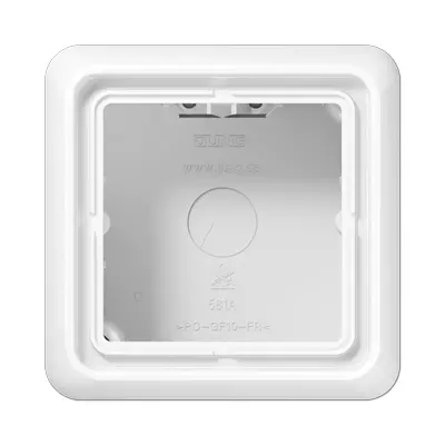 JUNG opbouwbak 1-voudig CD500 alpine wit (CD 581 A WW)