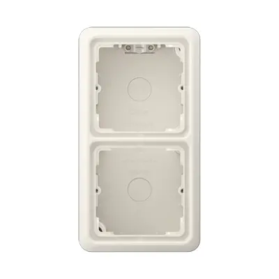 JUNG opbouwbak 2-voudig CD500 creme (CD 582 A W)