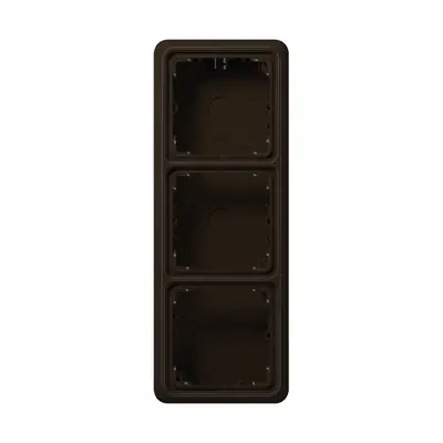JUNG opbouwbak 3-voudig CD500 bruin (CD 583 A BR)