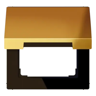 JUNG klapdeksel voor wandcontactdoos en centraaldelen van 50 x 50 mm LS990 goudkleurig (GO 2990 KL)