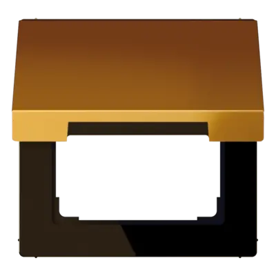 JUNG klapdeksel voor wandcontactdoos en centraaldelen van 50 x 50 mm LS990 verguld (LS 990 KL GGO)