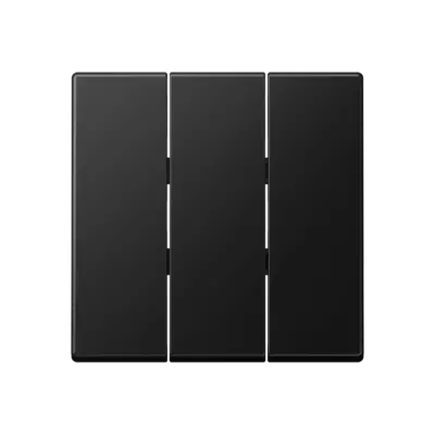 JUNG schakelwip 3-voudig A-range grafietzwart mat (A 593 BF SWM)