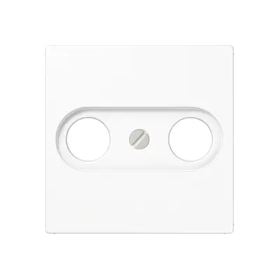 JUNG centraalplaat antenne-coax A-range alpine wit (A 561 PLTV WW)