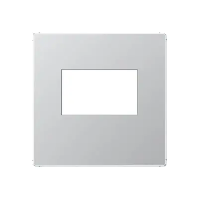 JUNG centraalplaat USB-lader met klikbevestiging A-range aluminium (A 1569 USB AL)