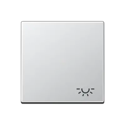 JUNG schakelwip met lichtsymbool A-range aluminium (A 590 L AL)