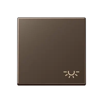 JUNG schakelwip met lichtsymbool A-range mokka (A 590 L MO)