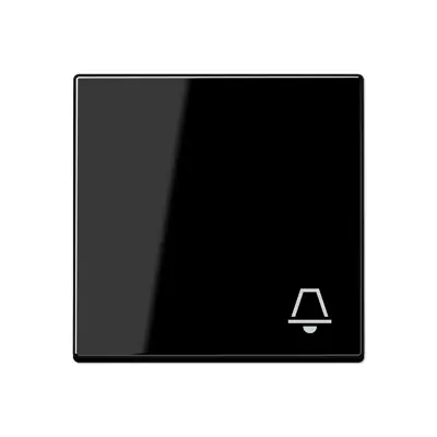 JUNG schakelwip met belsymbool A-range zwart glans (A 590 K SW)
