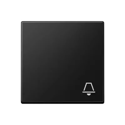 JUNG schakelwip met belsymbool A-range grafietzwart mat (A 590 K SWM)