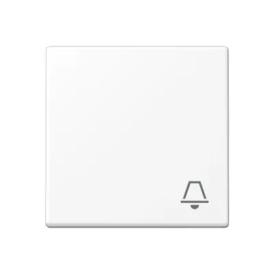 JUNG schakelwip met belsymbool A-range sneeuwwit mat (A 590 K WWM)
