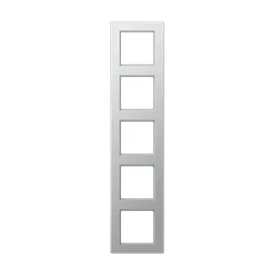 JUNG afdekraam 5-voudig A Creation aluminium (AC 585 AL)