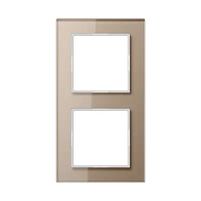 JUNG afdekraam 2-voudig A Creation champagne glas (AC 582 GL CH)