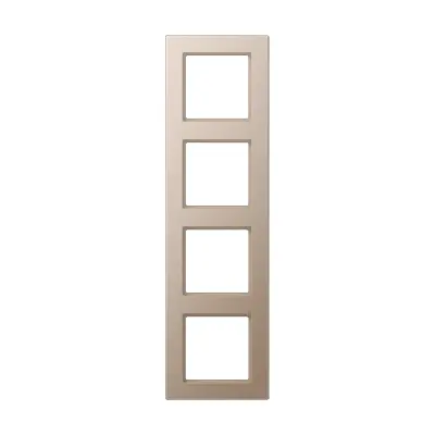 JUNG afdekraam 4-voudig A Creation champagne (AC 584 CH)