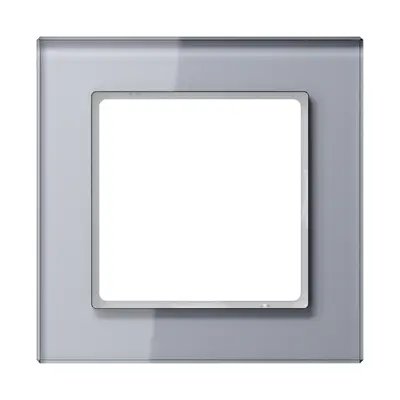 JUNG afdekraam 1-voudig A Creation kristalgrijs (AC 581 GL KG)