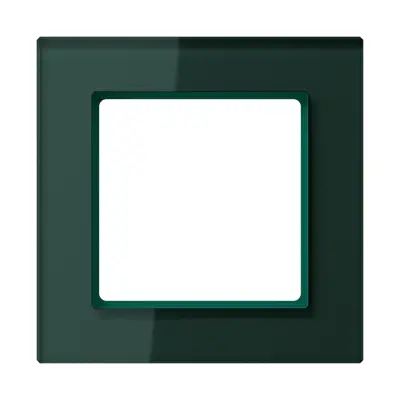 JUNG afdekraam 1-voudig A Creation smaragd-groen (AC 581 GL SG)