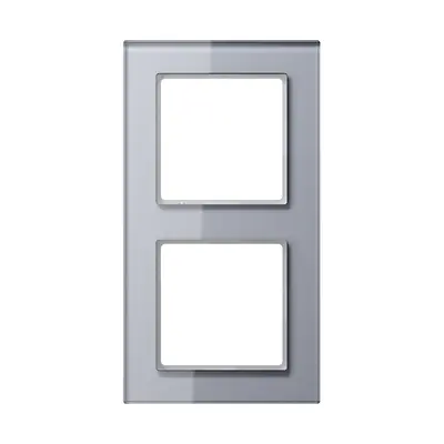 JUNG afdekraam 2-voudig A Creation kristalgrijs (AC 582 GL KG)