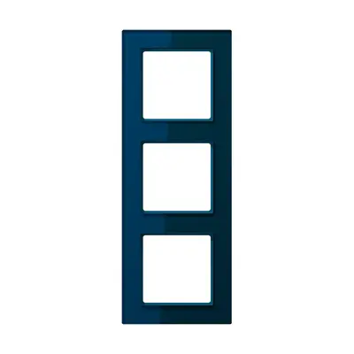 JUNG afdekraam 3-voudig A Creation nachtblauw (AC 583 GL NB)