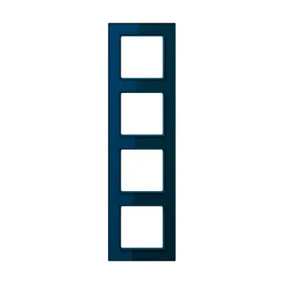 JUNG afdekraam 4-voudig A Creation nachtblauw (AC 584 GL NB)