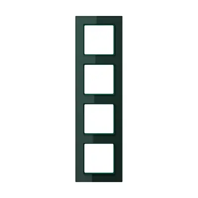 JUNG afdekraam 4-voudig A Creation smaragd-groen (AC 584 GL SG)