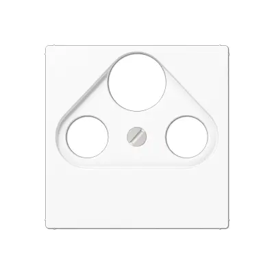 JUNG centraalplaat coax/sat A-range alpine wit (A 561 PLSAT WW)