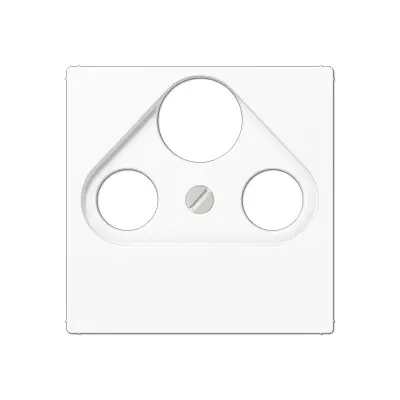 JUNG centraalplaat coax/sat A-range alpine wit (A 561 BFPLSAT WW)