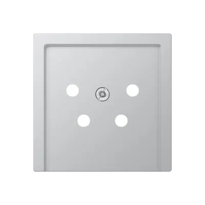 JUNG centraalplaat telefoon 4-polig A-range aluminium (A 561 NTF AL)