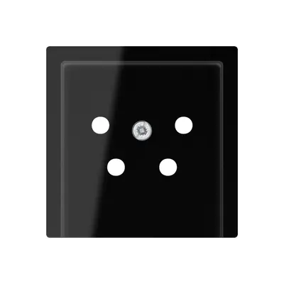 JUNG centraalplaat telefoon 4-polig A-range zwart glans (A 561 NTF SW)