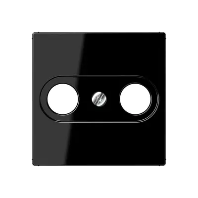 JUNG centraalplaat antenne-coax A-range zwart (A 561 PLTV SW)