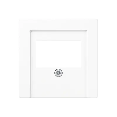 JUNG centraalplaat multimedia A-range alpine wit (A 569 BFPLT WW)