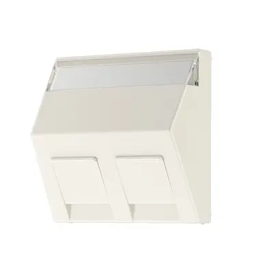 JUNG centraalplaat voor montage adapter 30 graden met tekstvenster A-range creme (A 569-30 BF PL)