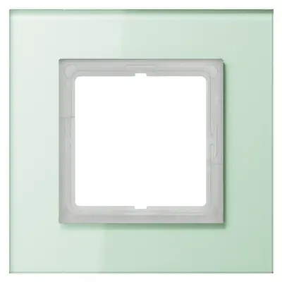 JUNG afdekraam 1-voudig LS PLUS glas mat wit (LSP 981 GLAS)