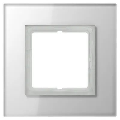 JUNG afdekraam 1-voudig LS PLUS glas alpine wit (LSP 981 GL WW)