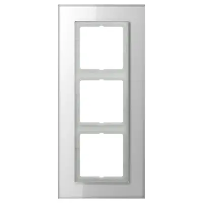 JUNG afdekraam 3-voudig LS PLUS glas alpine wit (LSP 983 GL WW)