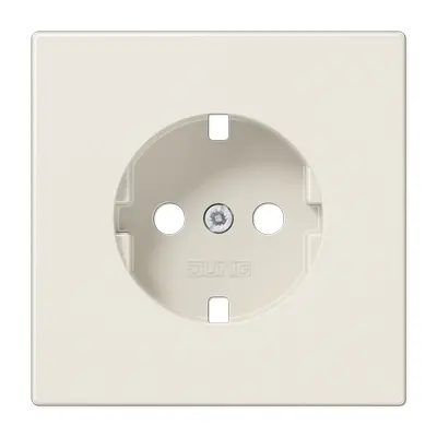 JUNG centraalplaat voor wandcontactdoos met randaarde LS990 creme (LS 1520 PL)