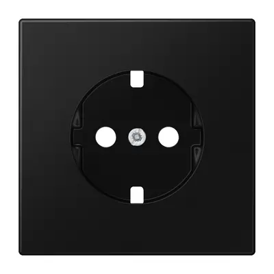 JUNG centraalplaat voor wandcontactdoos met randaarde LS990 grafietzwart mat (LS 1520 PL SWM)